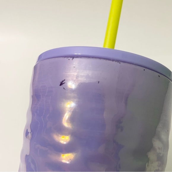 Starbucks Fall 2023 Lilac Purple Pearlescent Wave Glass Cold Cup Tumbler Flaws - Picture 15 of 16